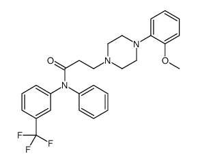 3-[4-(2-methoxyphenyl)piperazin-1-yl]-N-phenyl-N-[3-(trifluoromethyl)phenyl]propanamide结构式