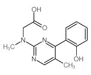 2-[methyl-[(4E)-5-methyl-4-(6-oxo-1-cyclohexa-2,4-dienylidene)-3H-pyrimidin-2-yl]amino]acetic acid Structure