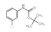 (3-氯苯基)氨基甲酸叔丁酯结构式