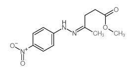 methyl (4E)-4-[(4-nitrophenyl)hydrazinylidene]pentanoate结构式