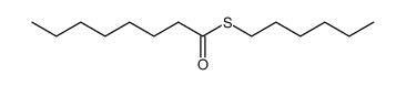 Octanethioic acid S-hexyl ester Structure