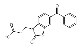 3-(6-benzoyl-2-oxo-1,3-benzothiazol-3-yl)propanoic acid Structure