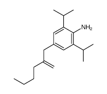 4-(2-methylidenehexyl)-2,6-di(propan-2-yl)aniline结构式