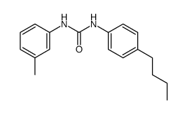 N-(4-butylphenyl)-N'-(3-methylphenyl)urea结构式