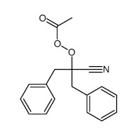 (2-cyano-1,3-diphenylpropan-2-yl) ethaneperoxoate Structure