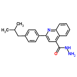 2-(4-Isobutylphenyl)-4-quinolinecarbohydrazide structure