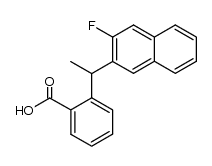 2-(1-(3-fluoronaphthalen-2-yl)ethyl)benzoic acid结构式