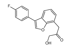 1-[3-(4-fluorophenyl)-1-benzofuran-7-yl]-3-hydroxypropan-2-one Structure