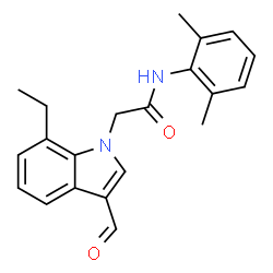 1H-Indole-1-acetamide,N-(2,6-dimethylphenyl)-7-ethyl-3-formyl-(9CI) picture