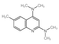 2,4-Quinolinediamine,N2,N2,N4,N4,6-pentamethyl- structure