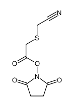 (2,5-dioxopyrrolidin-1-yl) 2-(cyanomethylsulfanyl)acetate结构式