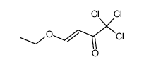 (E)-1,1,1-trichloro-4-ethoxy-3-buten-2-one structure