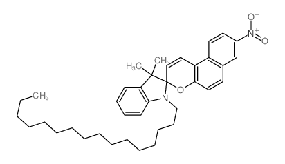 1'-hexadecyl-3',3'-dimethyl-8-nitrospiro[benzo[f]chromene-3,2'-indole] Structure