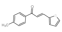 3-(2-thienyl)-1-(p-tolyl)-prop-2-en-1-one structure