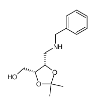 (4R,5S)-[5-(benzylaminomethyl)-2,2-dimethyl[1,3]dioxolan-4-yl]methanol Structure