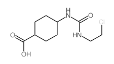 4-(2-chloroethylcarbamoylamino)cyclohexane-1-carboxylic acid Structure