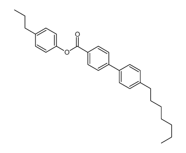 (4-propylphenyl) 4-(4-heptylphenyl)benzoate Structure