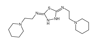 2-N,5-N-bis(2-piperidin-1-ylethyl)-1,3,4-thiadiazole-2,5-diamine结构式