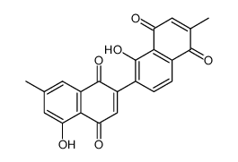 1',5-Dihydroxy-6',7-dimethyl-2,2'-binaphthalene-1,4,5',8'-tetrone结构式