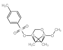 a-D-Lyxopyranoside, methyl2,3-O-(1-methylethylidene)-, 4-methylbenzenesulfonate (9CI)结构式