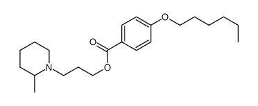 3-(2-Methylpiperidino)propyl=p-hexyloxybenzoate Structure