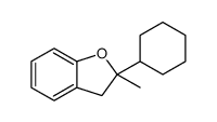 2-cyclohexyl-2-methyl-3H-1-benzofuran结构式