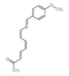 (7Z)-8-[(4-methoxyphenyl)methylideneamino]octa-3,5,7-trien-2-one Structure