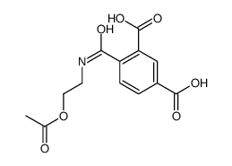 4-(2-acetyloxyethylcarbamoyl)benzene-1,3-dicarboxylic acid Structure