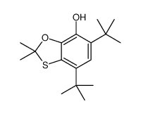 4,6-ditert-butyl-2,2-dimethyl-1,3-benzoxathiol-7-ol Structure