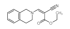 ethyl (Z)-2-cyano-3-(3,4-dihydro-1H-isoquinolin-2-yl)prop-2-enoate结构式