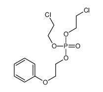 bis(2-chloroethyl) 2-phenoxyethyl phosphate结构式