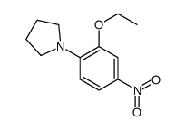 1-(2-ethoxy-4-nitrophenyl)pyrrolidine Structure