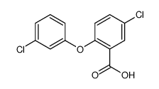 5-chloro-2-(3-chlorophenoxy)benzoic acid结构式