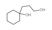 Cyclohexanepropanol,1-hydroxy- structure