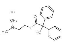 2-(二甲氨基)乙基三苯乙醇酯盐酸盐结构式