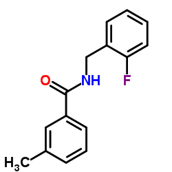 N-(2-Fluorobenzyl)-3-methylbenzamide Structure