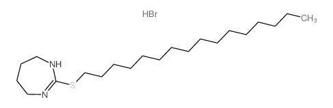 1H-1,3-Diazepine,2-(hexadecylthio)-4,5,6,7-tetrahydro-, hydrobromide (1:1) picture