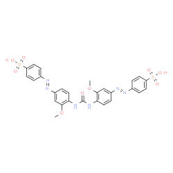 4,4'-[Carbonylbis[imino(3-methoxy-4,1-phenylene)azo]]bisbenzenesulfonic acid Structure