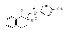 2-Bromo-2-(((4-methylphenyl)sulfonyl)methyl)-3,4-dihydro-1(2H)-naphthalenone structure