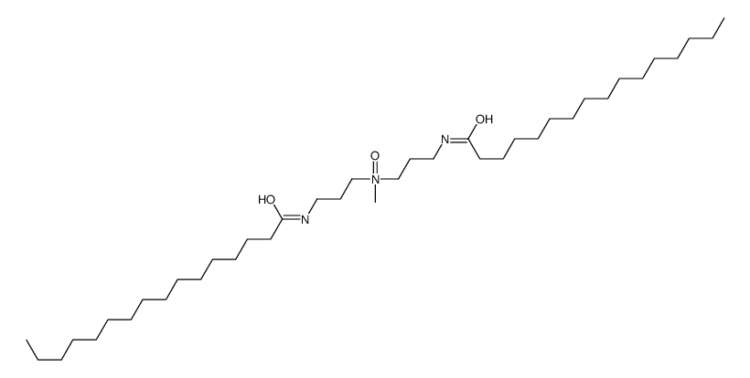 [N,N'-[(Methylimino)bis(3,1-propanediyl)]bis(hexadecanamide)]N-oxide Structure