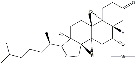 6β-[(Trimethylsilyl)oxy]-5α-cholestan-3-one structure