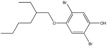 2,5-dibromo-4-((2-ethylhexyl)oxy)phenol Structure