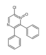 6-chloro-1-oxido-2,3-diphenylpyrazin-1-ium结构式