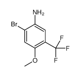 2-bromo-4-methoxy-5-(trifluoromethyl)aniline Structure