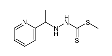 methyl 3-[1-(2-pyridyl)ethyl]hydrazinecarbodithioate结构式