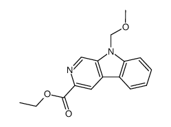 ethyl 9-methoxymethylpyrido[3,4-b]indole-3-carboxylate Structure