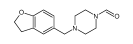 4-(2,3-dihydro-1-benzofuran-5-ylmethyl)piperazine-1-carbaldehyde结构式