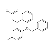 methyl 3-(2-benzyloxy-5-methylphenyl)-3-phenylpropionate结构式