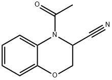4-Acetyl-3,4-dihydro-2H-benzo[1,4]oxazine-3-carbonitrile结构式