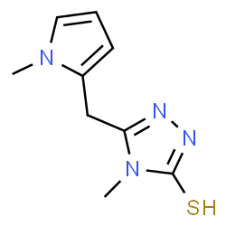 4-METHYL-5-[(1-METHYL-1H-PYRROL-2-YL)METHYL]-4H-1,2,4-TRIAZOLE-3-THIOL图片